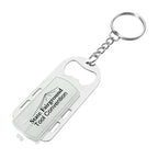 Bottle Opener with Key Light - White - Silk Screen