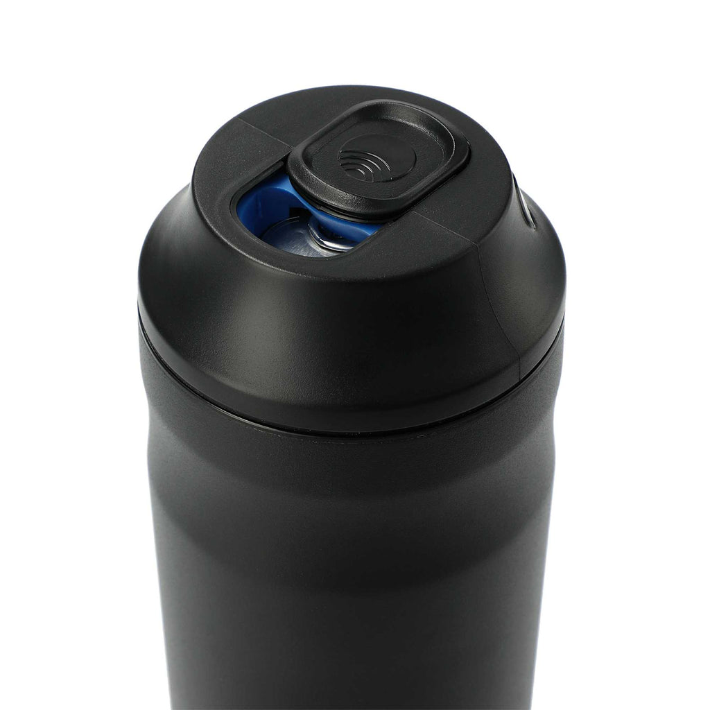 BottleKeeper CanKeeper 3-in-1 Slim Can Cooler Laser Engraving - Black - Left Angle 4