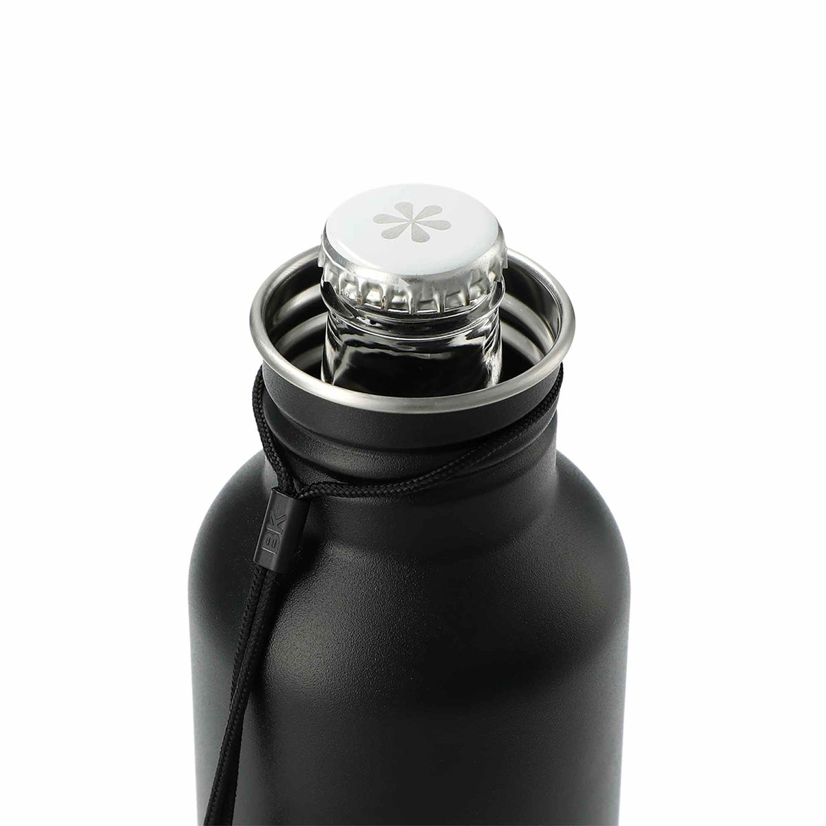 BottleKeeper Standard Insulated Bottle Holder - Black - Right Angle 3