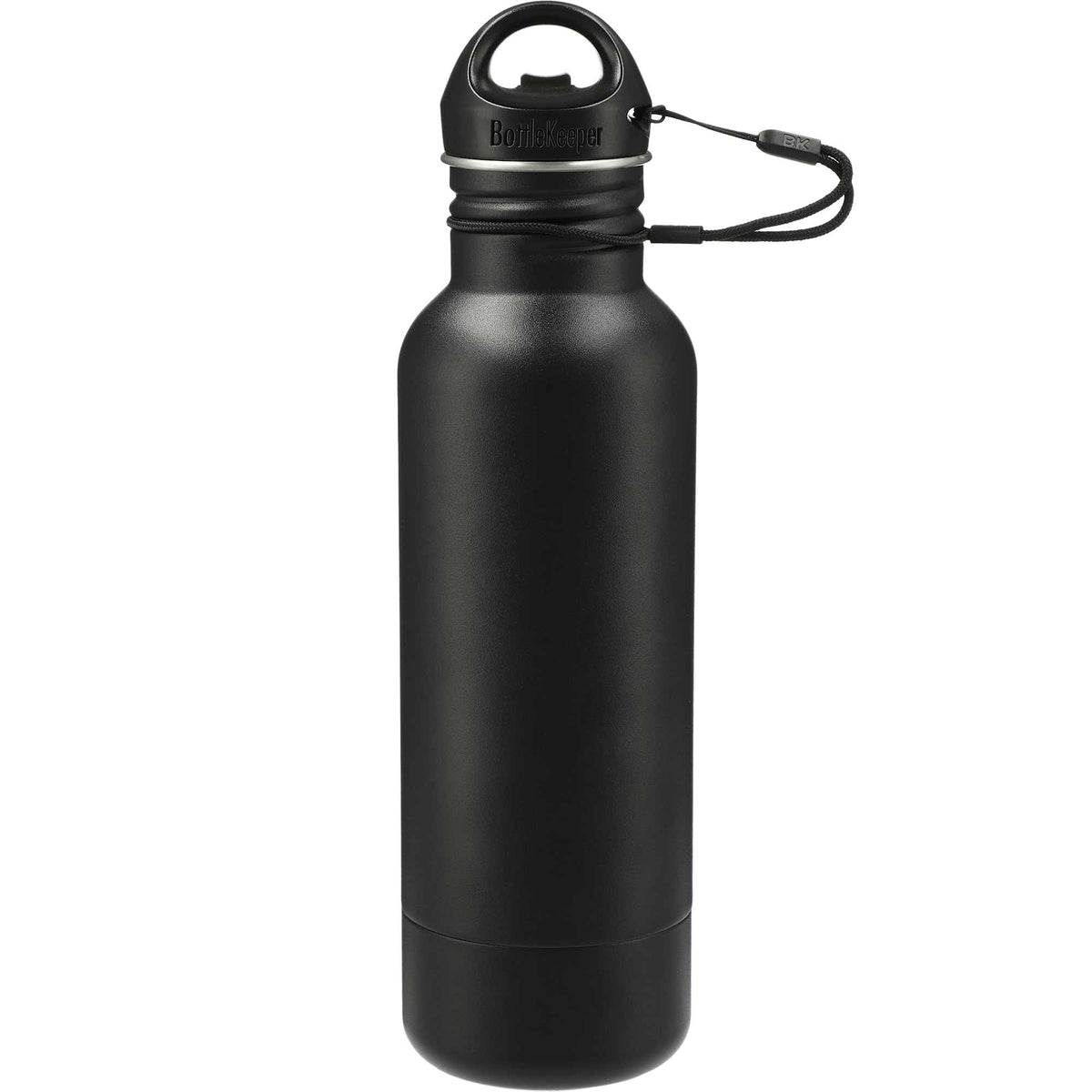 BottleKeeper Standard Insulated Bottle Holder Laser Engraving - Black - Back