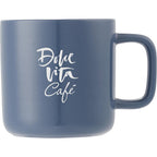 Boulder Ceramic Mug with Square Handle, 12 oz - Nightfall Blue - Front