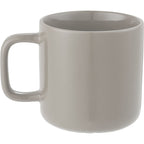Boulder Ceramic Mug with Square Handle, 12 oz - Tan - Back