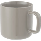 Boulder Ceramic Mug with Square Handle, 12 oz - Tan - Left Angle