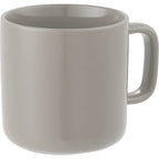 Boulder Ceramic Mug with Square Handle, 12 oz - Tan - Right Angle
