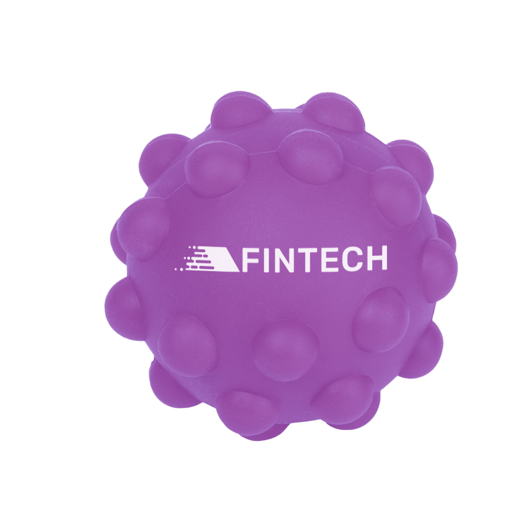 Bouncing Ball, Push Pop - Purple - Silk Screen
