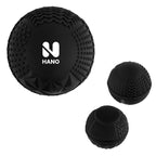 Bouncy Ball with a Textured Fidget - Black - Pad Print