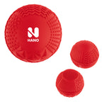 Bouncy Ball with a Textured Fidget - Red - Pad Print