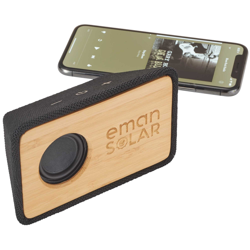 Boundary Bamboo Bluetooth Speaker in Gift Box Laser Engraving - Natural - Photo