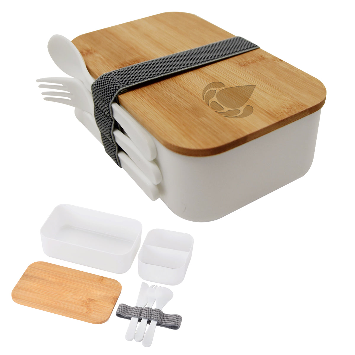 Bountiful Bento Box, Recycled - Laser Engraving