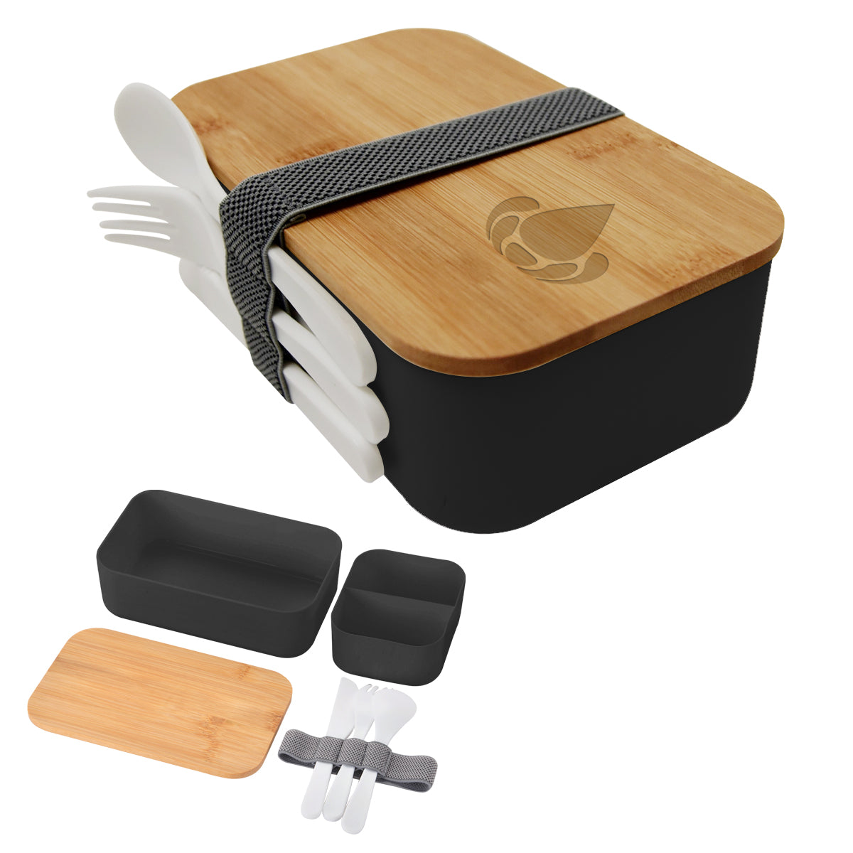 Bountiful Bento Box, Recycled - Laser Engraving