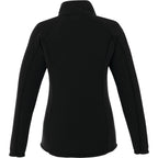 Bowlen Anti-Pill Microfleece Half Zip for Women Embroidery - Black - Back Flat