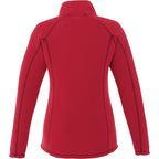 Bowlen Anti-Pill Microfleece Half Zip for Women Laser Engraving - Team Red - Back Flat