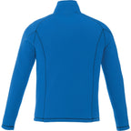 Bowlen Anti-Pill Microfleece Quarter Zip for Men Embroidery - Olympic Blue - Back Flat