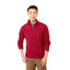 Bowlen Anti-Pill Microfleece Quarter Zip for Men Embroidery - Team Red - Front