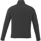 Bowlen Anti-Pill Microfleece Quarter Zip for Men Laser Engraving - Grey Storm - Back Flat