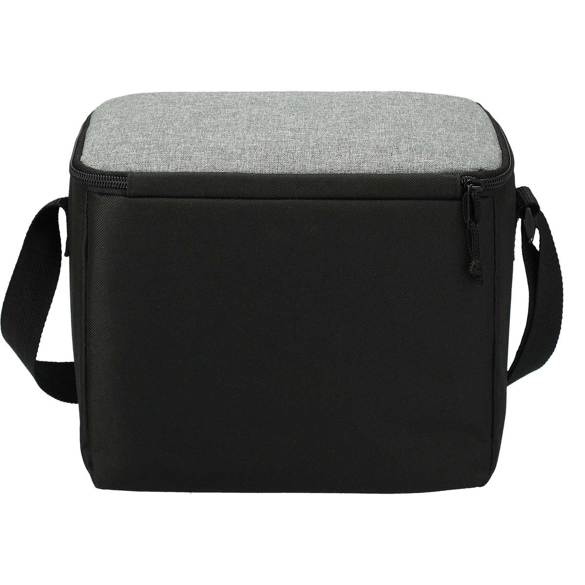 Boxy Recycled Lunch Cooler for 9 Cans Embroidery - Graphite - Back
