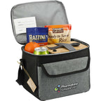 Boxy Recycled Lunch Cooler for 9 Cans Embroidery - Graphite - Right Angle 3