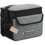 Boxy Recycled Lunch Cooler for 9 Cans Embroidery - Graphite - Right Angle