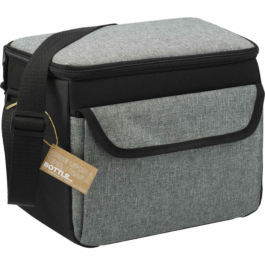 Boxy Recycled Lunch Cooler for 9 Cans Transfer - Graphite - Right Angle 4