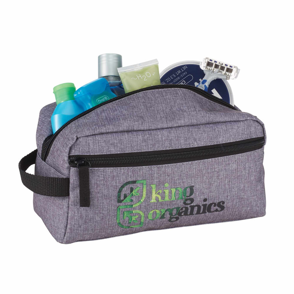Boxy Zip Travel Pouch in Graphite Transfer - Graphite - Photo 2
