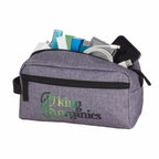 Boxy Zip Travel Pouch in Graphite Transfer - Graphite - Photo