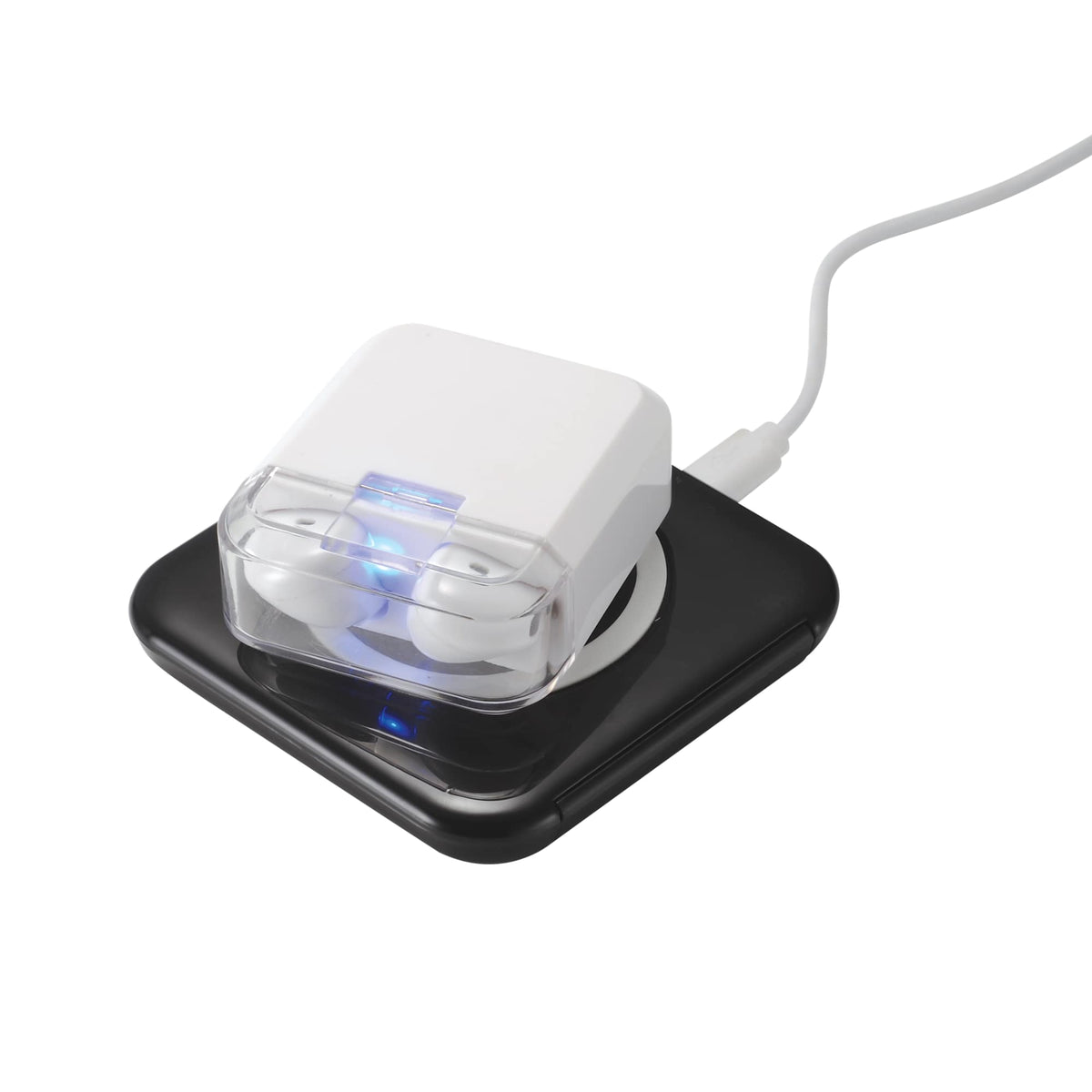 Braavos Wireless Earbuds with Power Bank Case Full Color - White - Right Angle