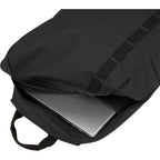 Brady Computer Backpack in Recycled PET, 15 Inch Embroidery - Charcoal - Propped