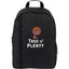 Brady Computer Backpack in Recycled PET, 15 Inch Full Color - Charcoal - Front