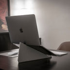 BrandCharger Ascend Eco Foldable Laptop Stand - Gray - Inuse1