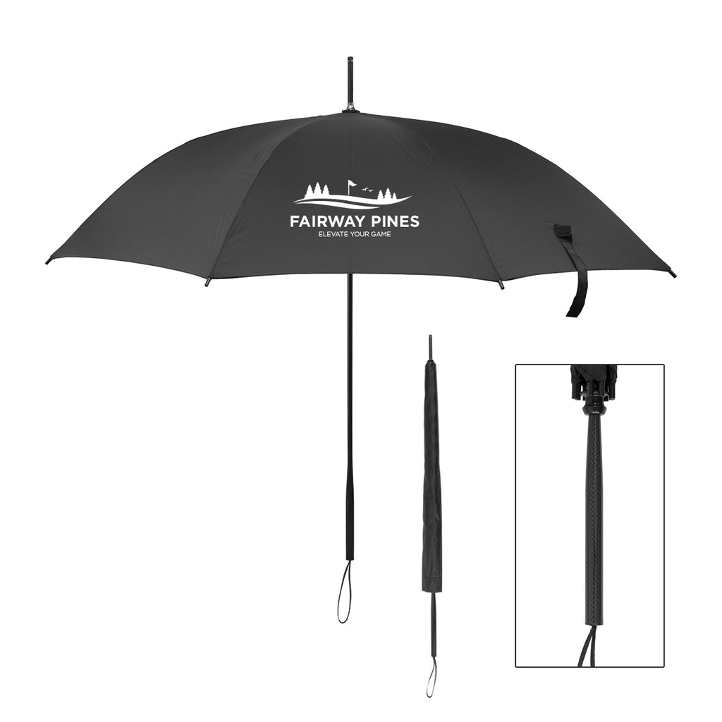 BrandCharger Vireo One Umbrella, 47.6 Inch - Black - Silk Screen