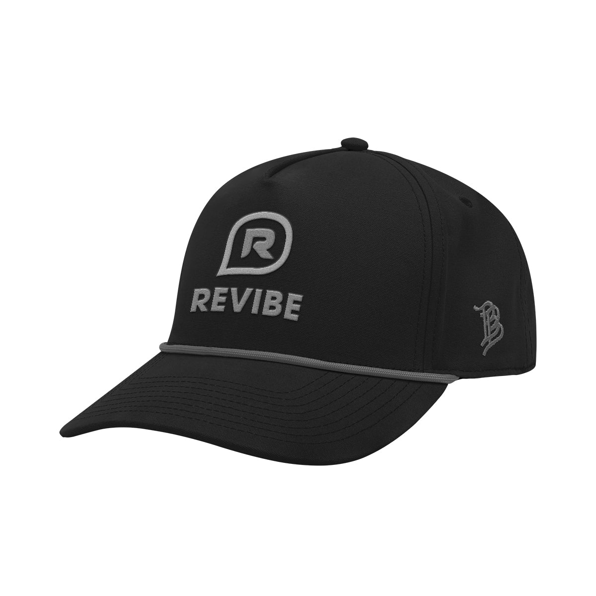 Branded Bills 33409 Canvas Rope Cap, Bare Curved Embroidery - Black - Embroidery