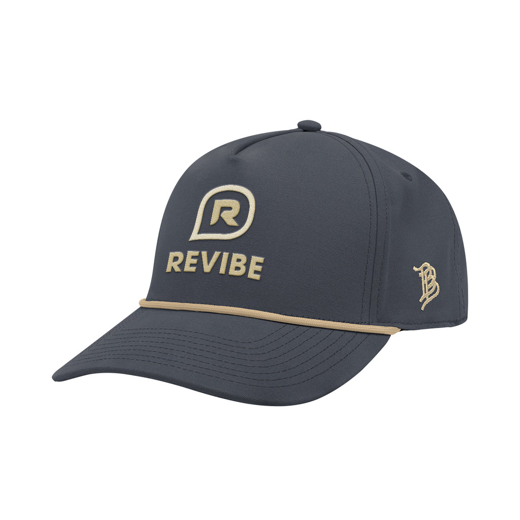 Branded Bills 33409 Canvas Rope Cap, Bare Curved Embroidery - Navy - Embroidery