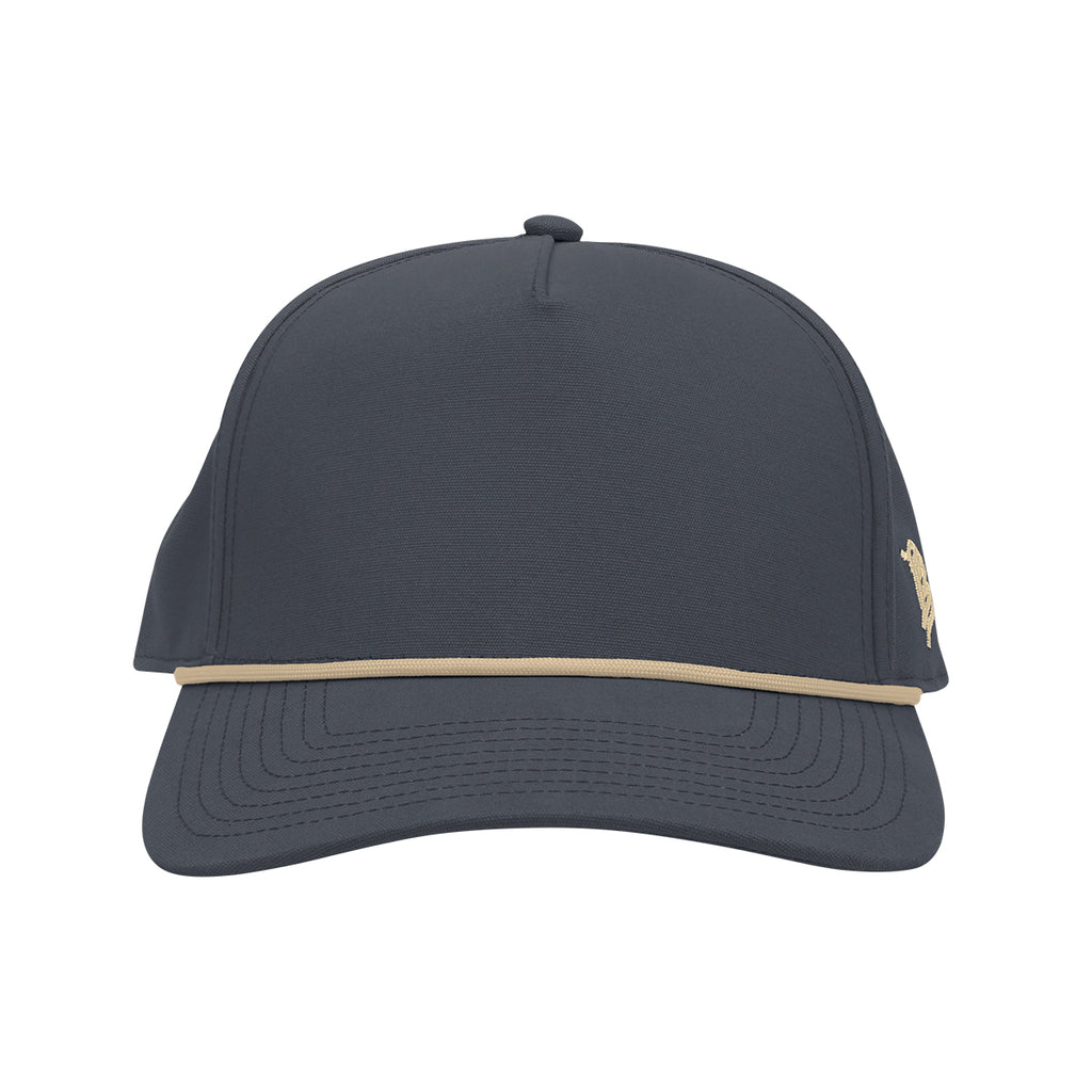 Branded Bills 33409 Canvas Rope Cap, Bare Curved Embroidery - Navy - Front
