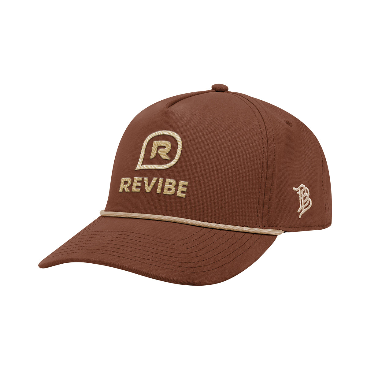Branded Bills 33409 Canvas Rope Cap, Bare Curved Embroidery - Rust - Embroidery