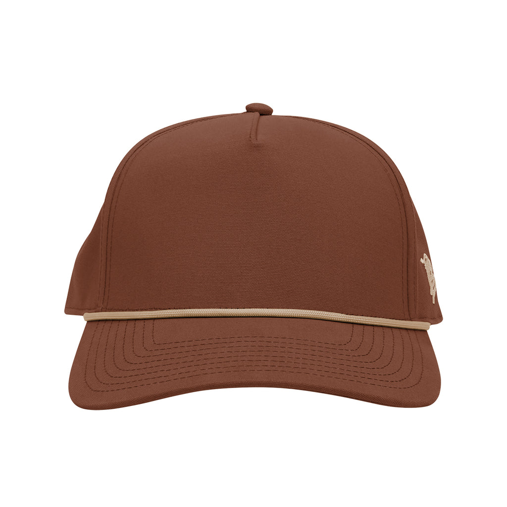 Branded Bills 33409 Canvas Rope Cap, Bare Curved Embroidery - Rust - Front