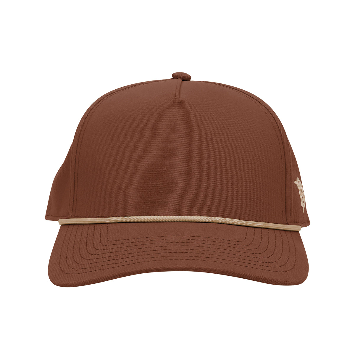 Branded Bills 33409 Canvas Rope Cap, Bare Curved Embroidery - Rust - Front