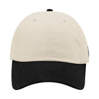 Branded Bills 525-01X Bare Curved Performance Cotton Dad Cap - Beige with Black - Front