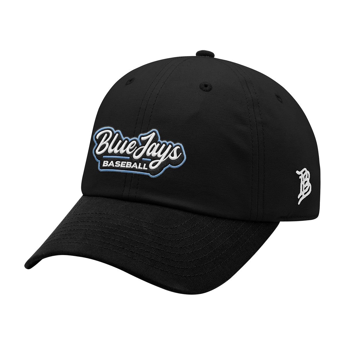 Branded Bills 525-01X Bare Curved Performance Cotton Dad Cap - Black - Embroidery
