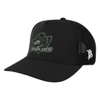 Branded Bills 545-02T Trucker Cap, Bare Curved Embroidery - Black - Embroidery