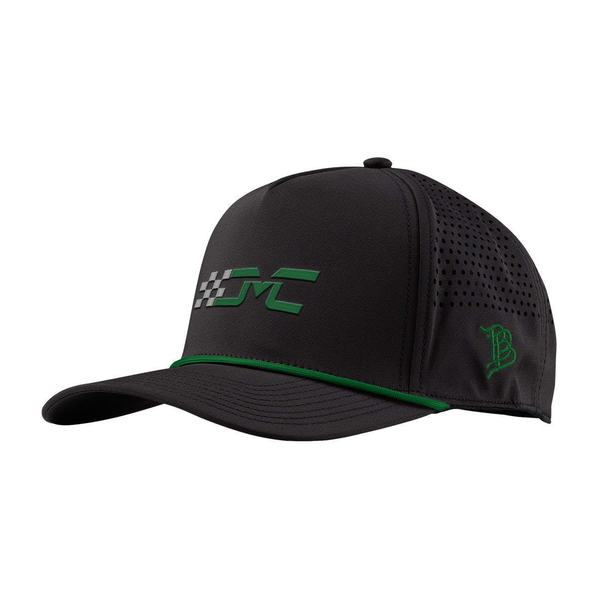 Branded Bills 545 Rope Cap, Bare Curved Embroidery - Kelly Green - Embroidery