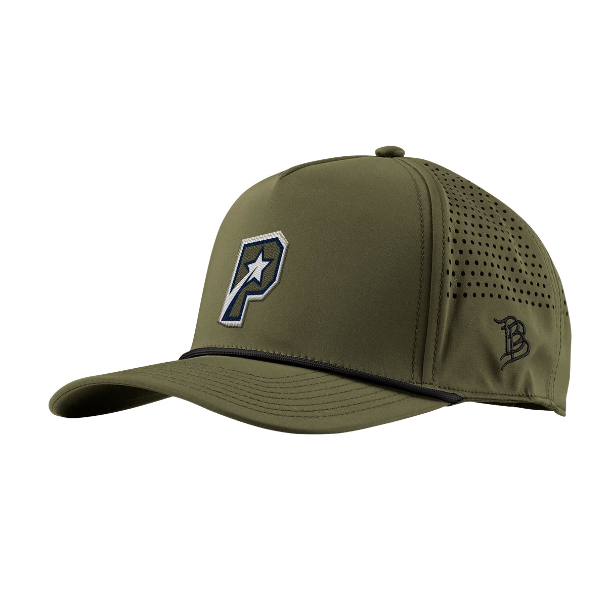 Branded Bills 545 Rope Cap, Bare Curved Embroidery - Loden - Embroidery