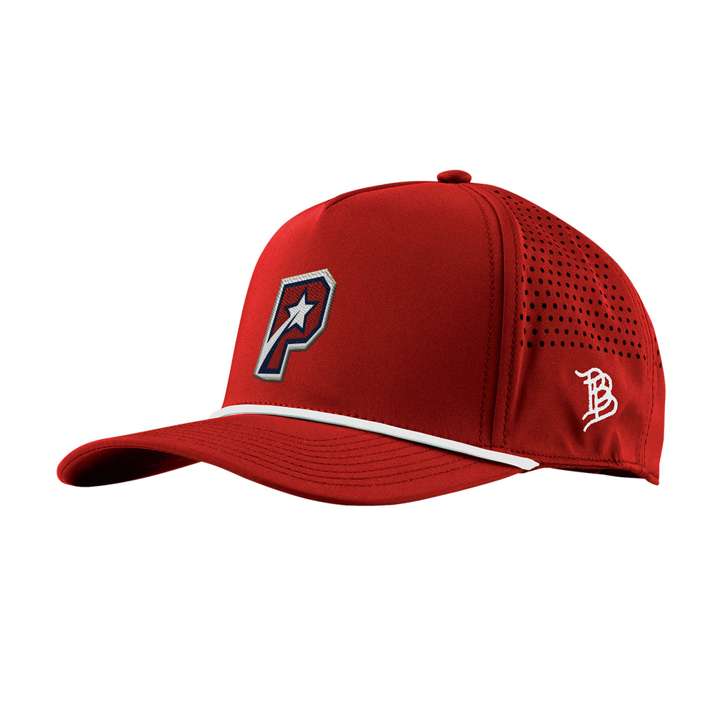 Branded Bills 545 Rope Cap, Bare Curved Embroidery - Red - Embroidery
