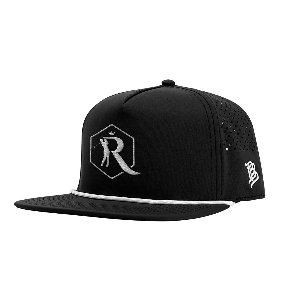 Branded Bills 555 Rope Cap, Bare Flat Embroidery - Black - Embroidery