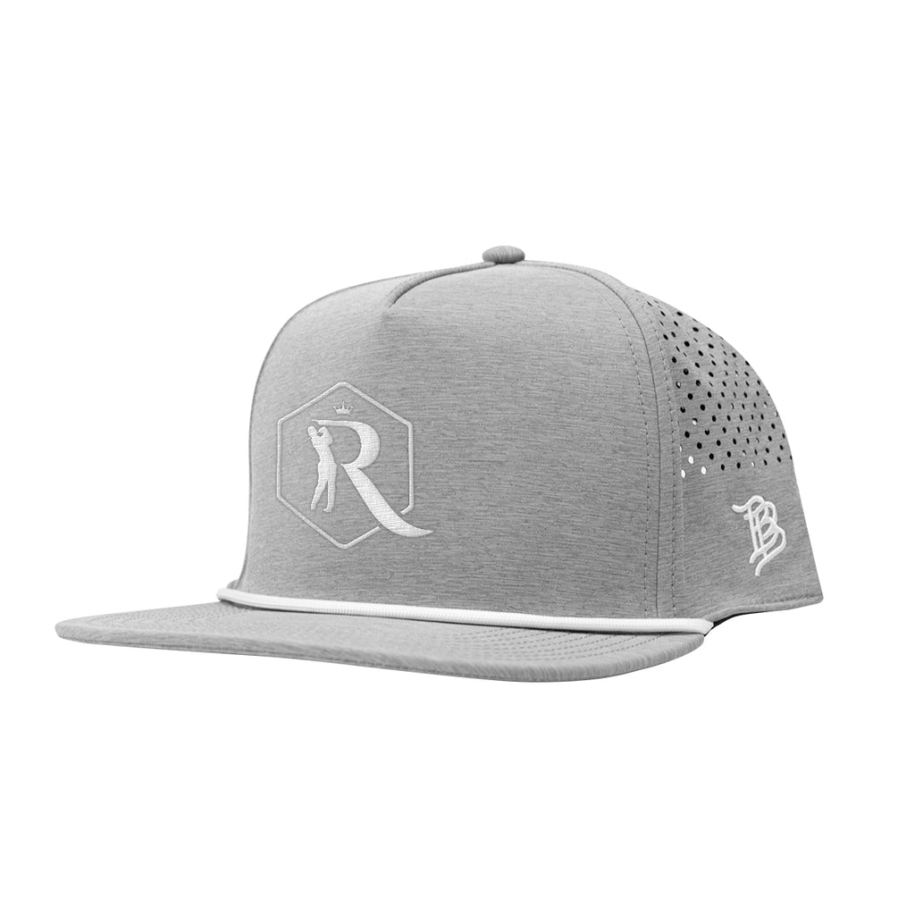 Branded Bills 555 Rope Cap, Bare Flat Embroidery - Heather Gray - Embroidery