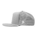 Branded Bills 555 Rope Cap, Bare Flat Embroidery - Heather Gray - Side