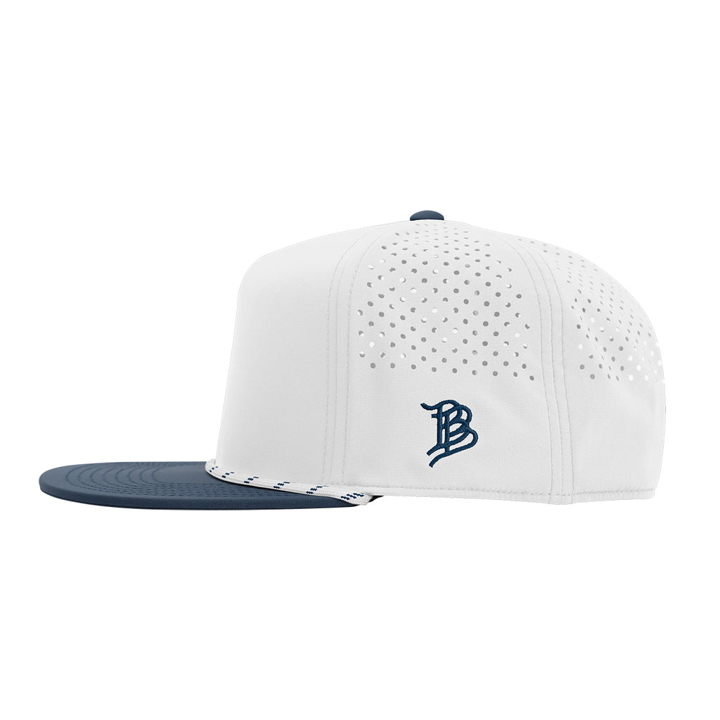 Branded Bills 555 Rope Cap, Bare Flat Embroidery - White with Orion - Side