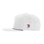 Branded Bills 555 Rope Cap, Bare Flat Embroidery - White with Red/White/Blue - Side