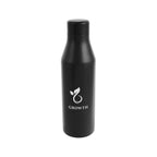 Branson Recycled Stainless Steel Bottle, 15 oz - Black - Silk Screen