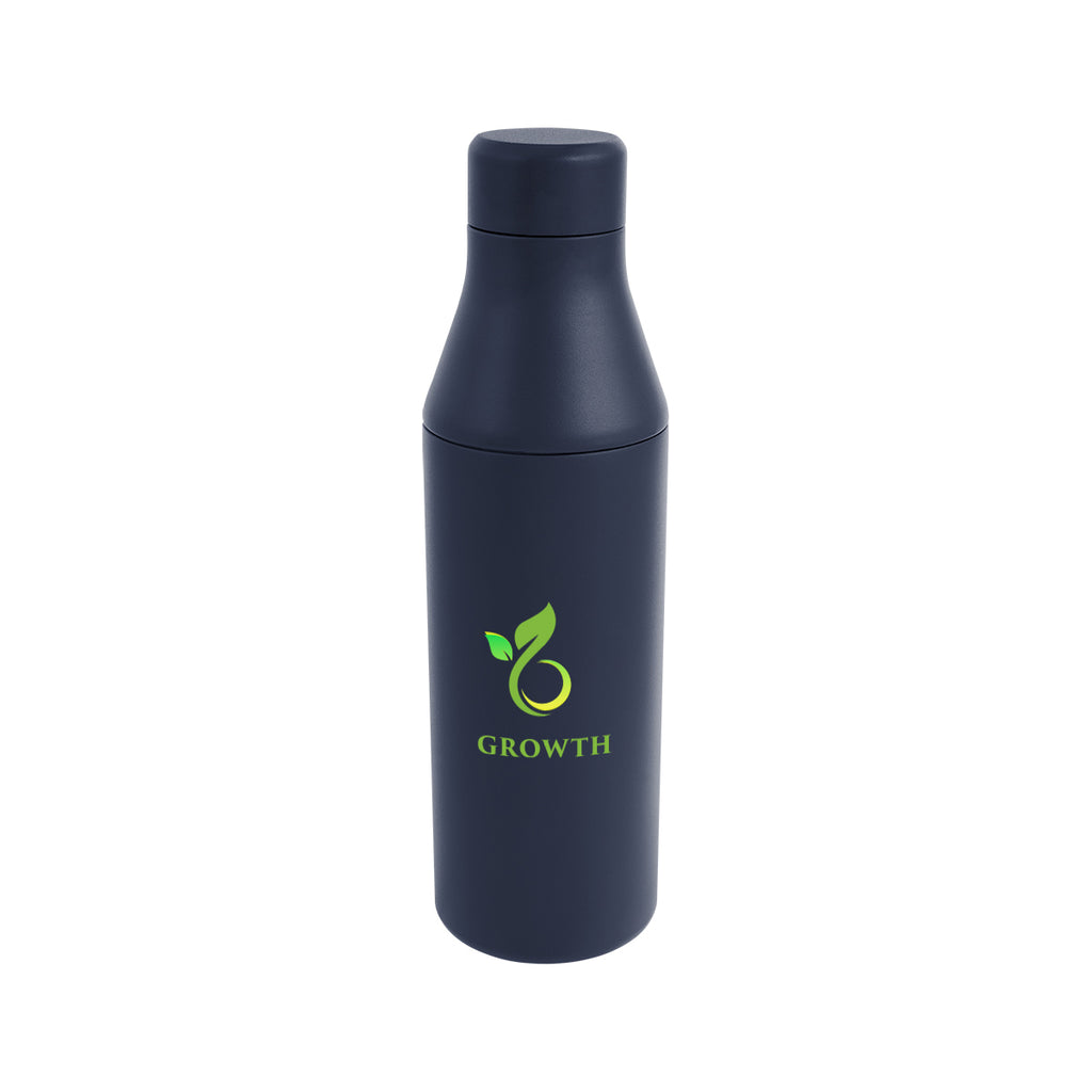 Branson Recycled Stainless Steel Bottle, 15 oz - Navy - Colorbrite