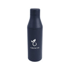 Branson Recycled Stainless Steel Bottle, 15 oz - Navy - Silk Screen